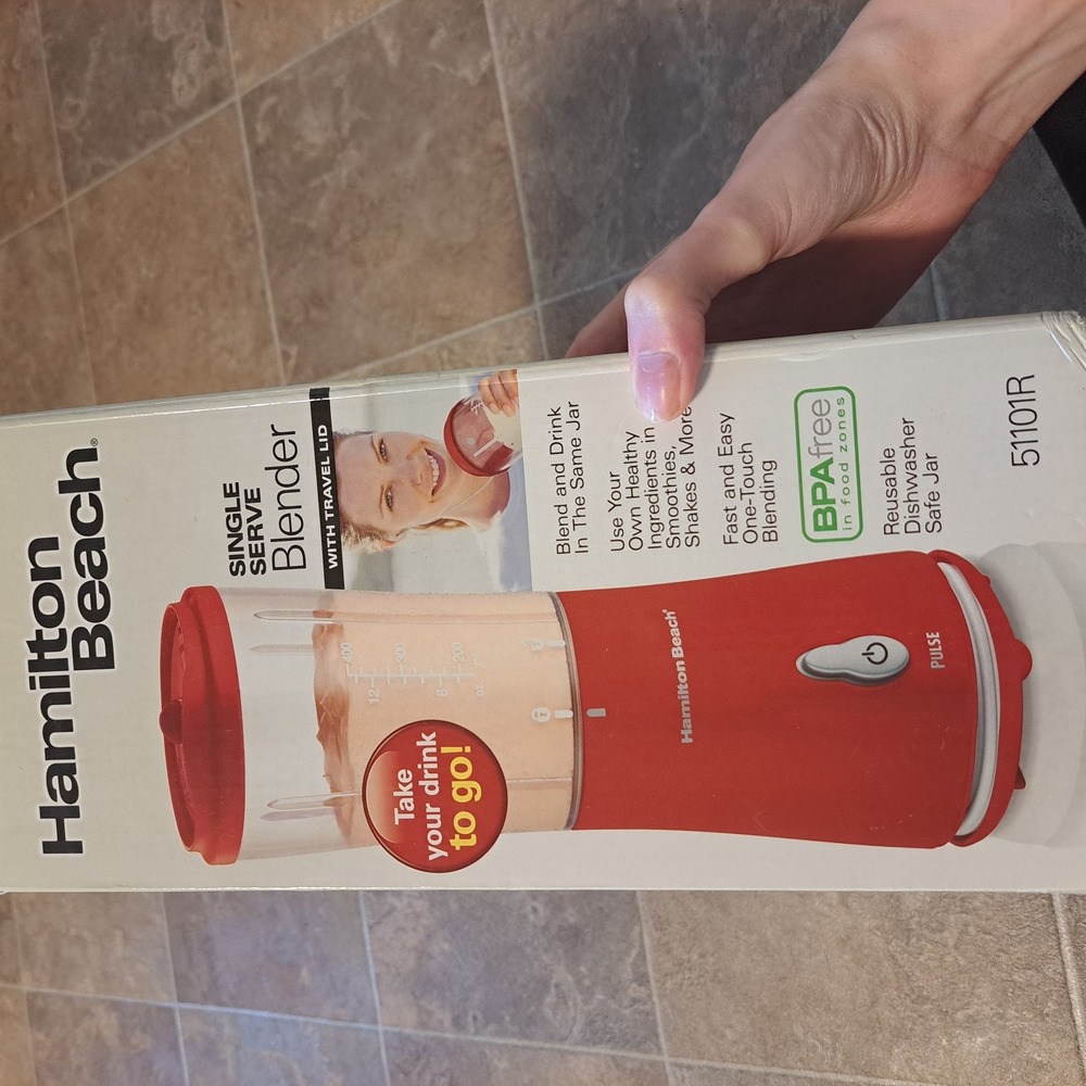 Hamilton Beach Red Single Serve Blender